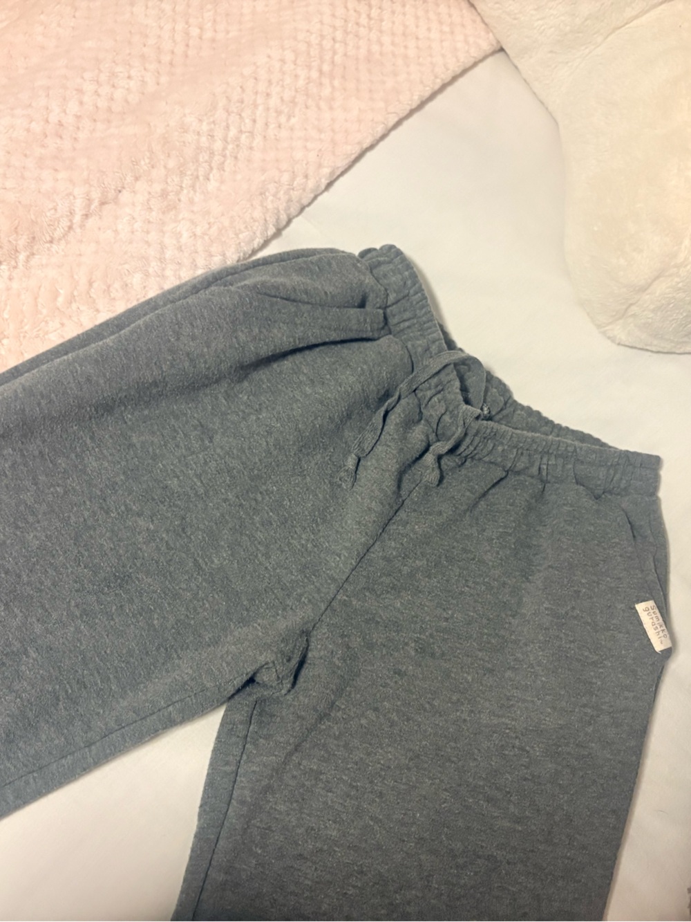 Cozy Grey Drawstring Sweatpants